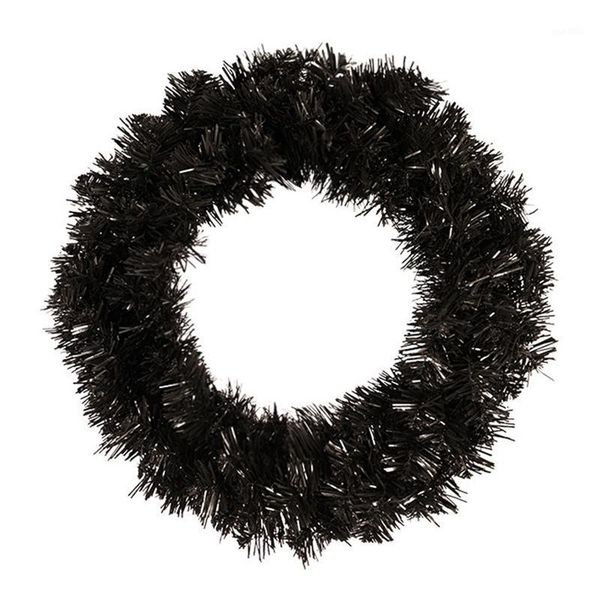 

pine wreath black wreath garland for front door window fireplace christmas decoration1