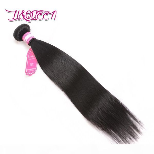

brazilian unprocessed straight human hair double weft 1 pcs lot brazilian beauty virgin hair extensions from li&queen, Black;brown