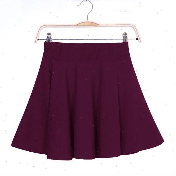 

new women skirt mini short skirt fall skirts womens stretch high waist pleated tutu skirt jan88, Black