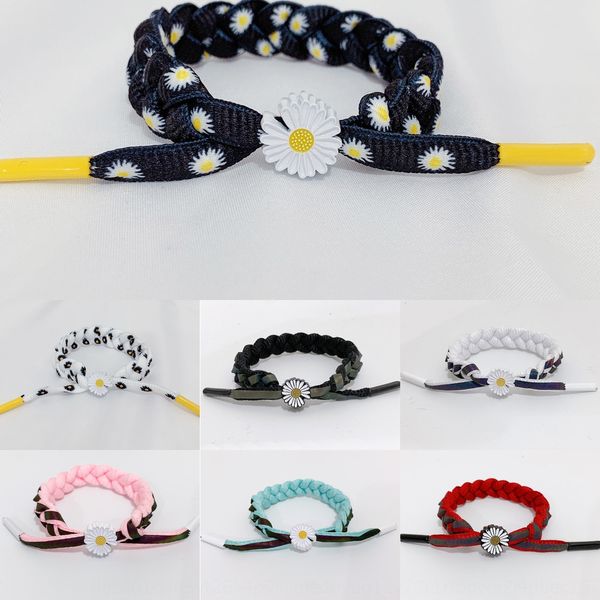 

мощность львенок ins чистая красная ромашка б-г zhilong тот же стиль браслет любителей вс цветочный браслет плетение рука веревку w23i5, Golden;silver