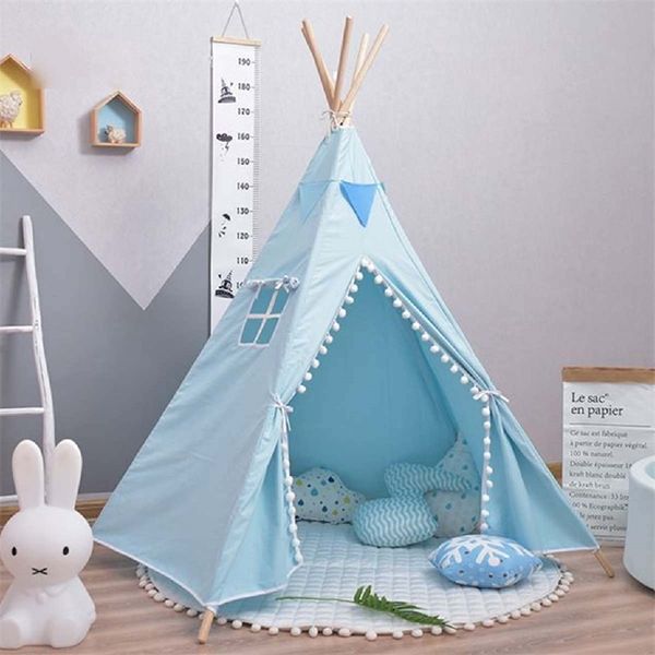 Tenda per bambini coperta principessa tenda letto ragazza ragazzo giocattolo del bambino casa delle bambole casa dei giochi casa per bambini LJ200923