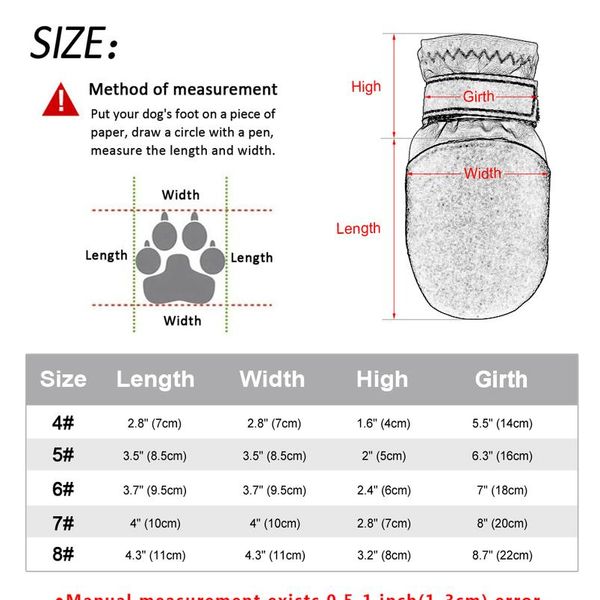

winter dog shoes warm pet dog boots waterproof puppy dog rain snow booties socks reflective for small large footwear bbyxql