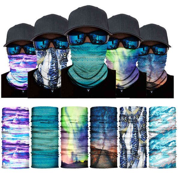 3D impresso bandana fãs pescoço gaiter headband ciclismo caminhadas pesca balaclava máscara lenço multifuncional outdoor headwear y1229