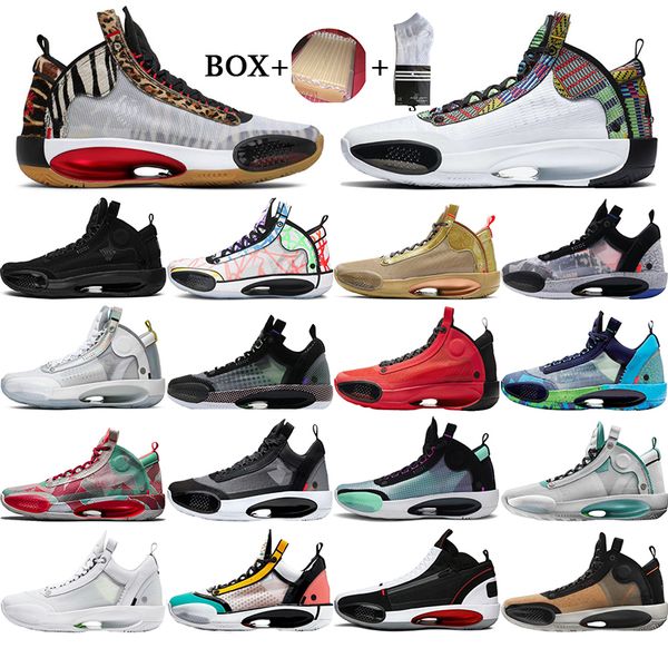 

new jumpman 34 men basketball shoes xxxiv rui hachimura heritage 34s infrared 23 zoo noah snow leopard black cat mens sports sneakers