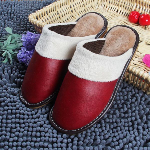 

2020 autumn and winter new home cotton slippers female indoor couple slip warm home slippers men pantufa chinelo women shoes, Black