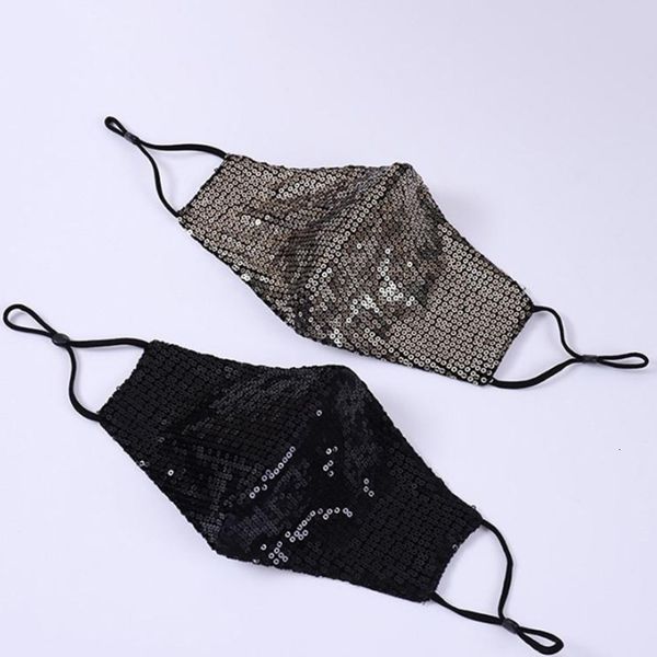 

breathable kids bling sequins spring summer dustproof washable anti-fog sunscreen reusable face mask yya72