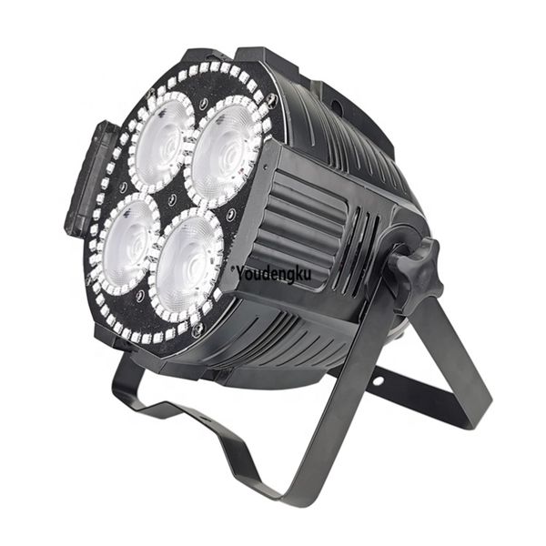 10 ADET Ev LED Işık Cadılar Bayramı Partisi 4x60 W 4in1 RGBW Işın COB PAR Can LED DJ Disko Işık Mini Par 64 LED DMX RGBW