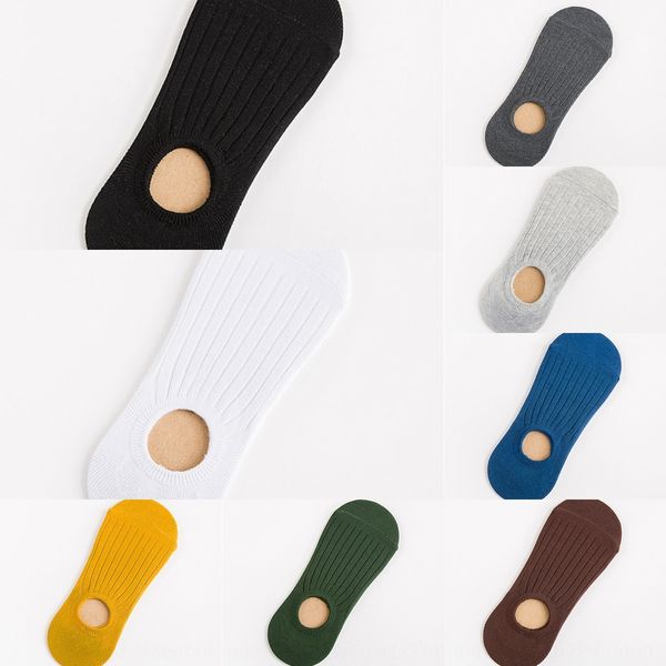 

случайный мужской хлопок силикон невидимого твердый силикона новых мужской противоскользящего невидимых носков фасоли носков 9ygtu, Black