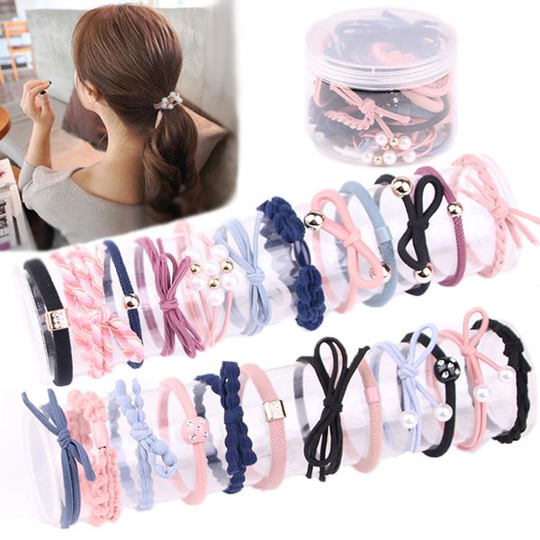 

women's elastic and durable headdress with leather band