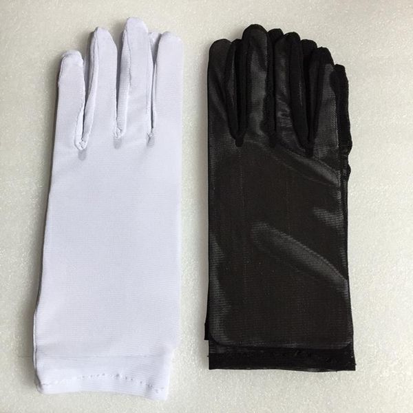 

elegant white black bridal party short gloves for wedding prom  fashion stretch net women simple sheer gloves h jllqot