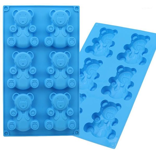 

cake tools lovely 3d bear form mold silicone baking kitchen fondant cutters chocolate decorating1
