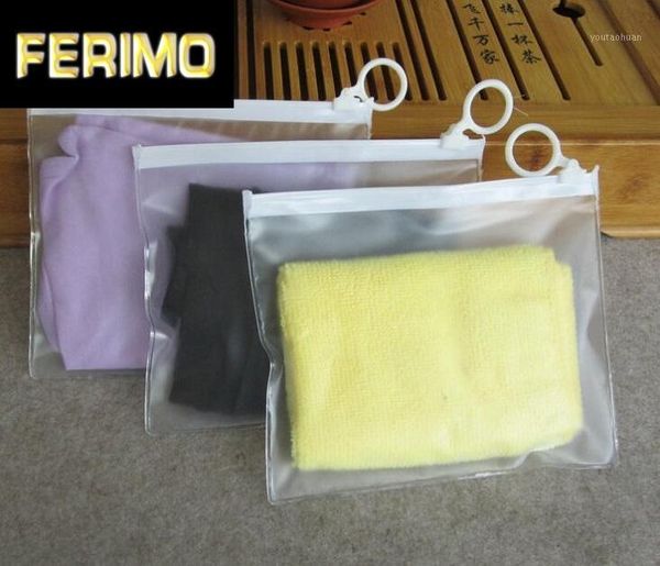 

gift wrap 50pcs transparent clothing plastic zipper grip packing bags 16x13cm clear front storage towels cosmetics waterproof pouch retail1