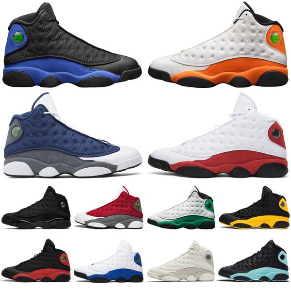 

2020 hyper royal 13 13s jumpman men basketball shoes red flint chicago lucky green he got game mens trainers sports sneakers