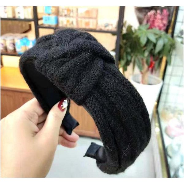 

multicolor woolen knit headband women knot knitting hairband fashion hair accessories gift for love g sqcndu dh_seller2010, Silver