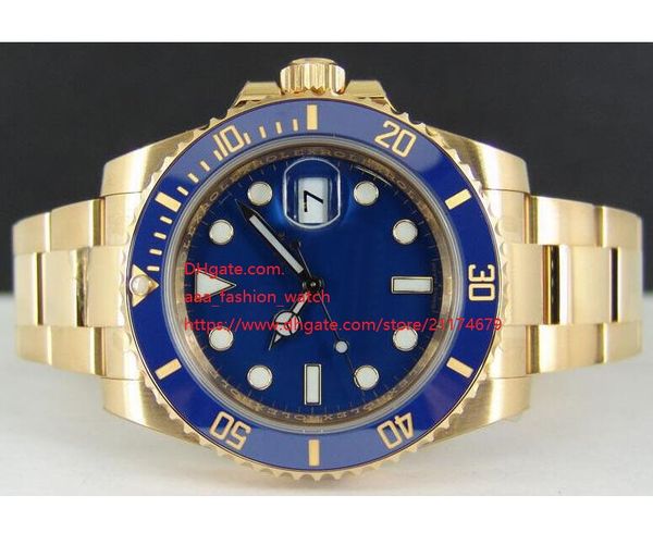 

factory supplier 40mm model 116618 ceramic bezel blue dial automatic mechanical 2813 movement mens watch men's watches, Slivery;brown