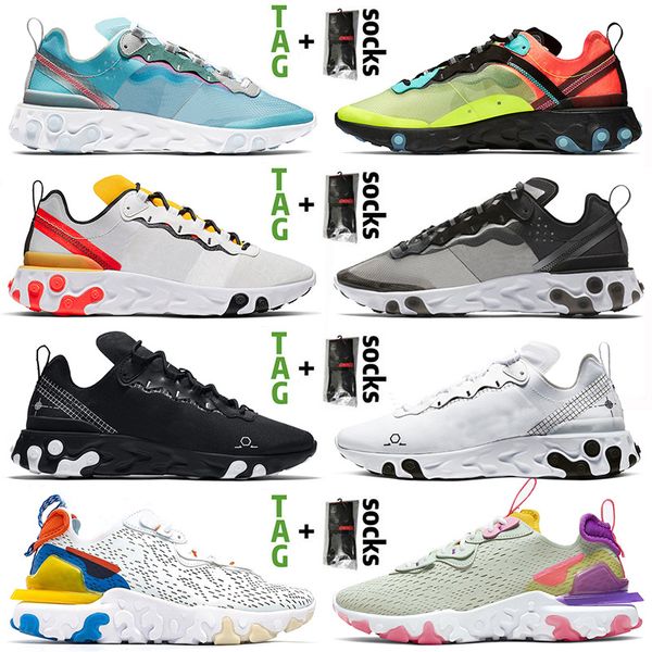 

2020 vision stock react x 55 men women running shoes royal tint olt racer pink anthracite white schematic trainers sneakers