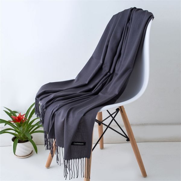 

new men winter cashmere scarf black and gray gentleman's bussiness scarves y201007, Blue;gray