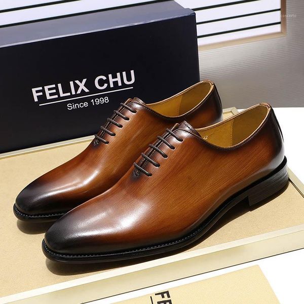 

handmade men's plain toe wholecut oxford genuine leather dress shoes brown black hand-painted shoes male formal shoe man1