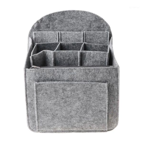 

cosmetic bags & cases portable felt storage organizer insert for backpack rucksack handbag shoulder bag h8wd1
