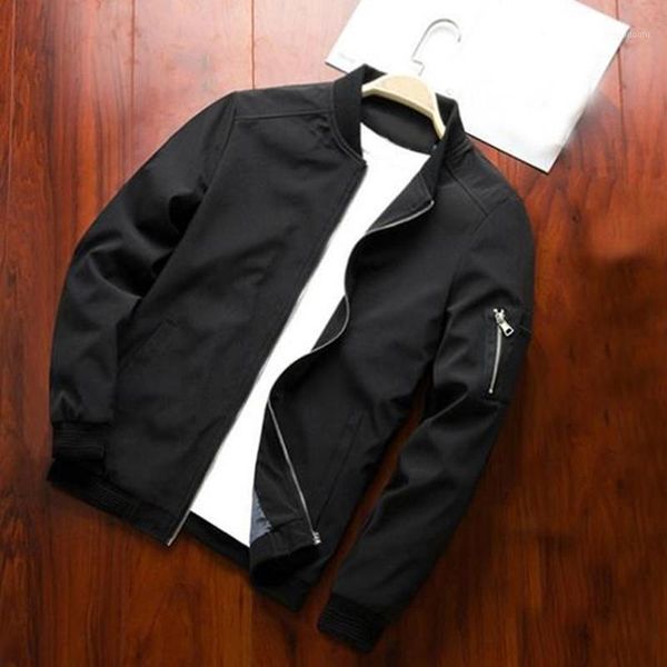 

new 2020 jacket men fashion casual slim mens jacket sportswear bomber mens jackets men and coats plus size s- 4xl1, Black;brown