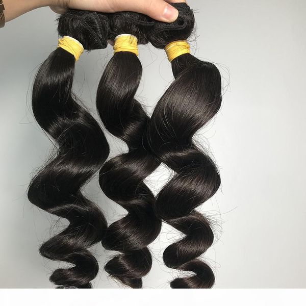 

wholesale price unprocessed brazilian human hair loose wave virgin human hair bundles beauty style, Black;brown
