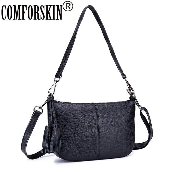 

comforskin luxurious genuine leather european and american ladies messenger bag bolsas feminina new arrivals cross-body bag 2020