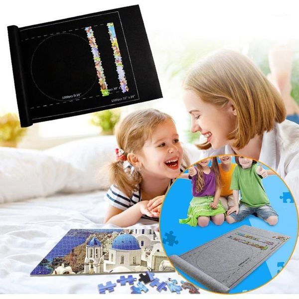 

storage boxes & bins puzzle roll mat jigroll up to 1500 pieces with v1