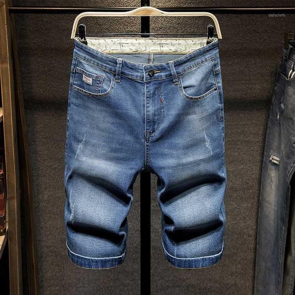 

30-46 large size men jeans denim short jeans stretch loose blue fashion pockets designer man brand shorts quality pants1