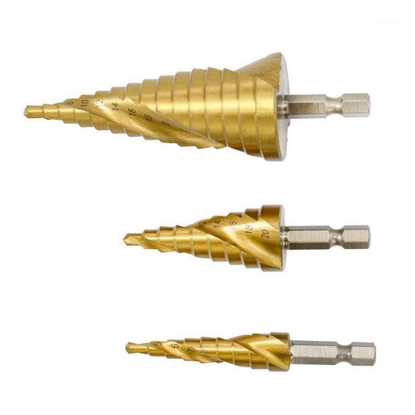 

3x 4-12/20/32mm hss spiral center drill bit solid carbide mini drill accessories titanium step cone bit for metal drilling1