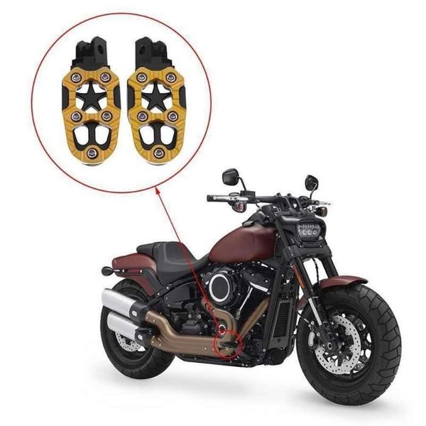 

2pcs/set universal 8mm metal motorcycle off-road foot pegs pedals footrests