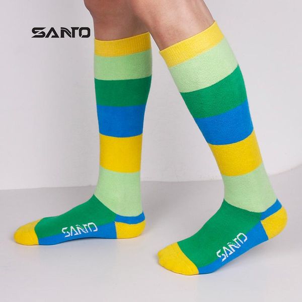 

santo men women outdoor sport skiing socks quick dry breathable thick sock winter warm cycling sports footwear s023 s024, Black
