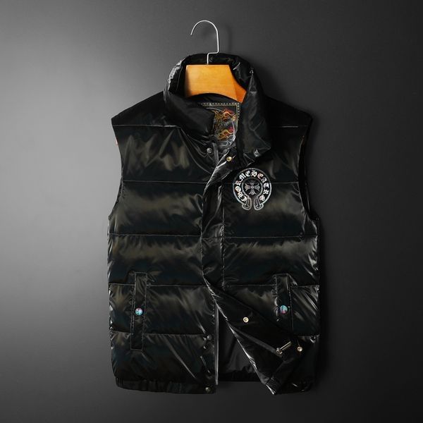 

new warm and slim down vest for men in winter, Black