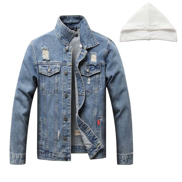 

2020 new korean men's jacket loose casual slim large denim fashion, Black;brown