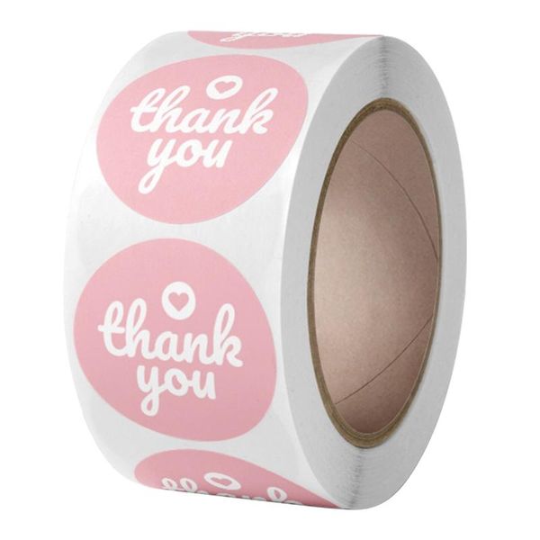 

gift wrap 500pcs thank you sticker 1 inch package box seal label scrapbooking decor 95