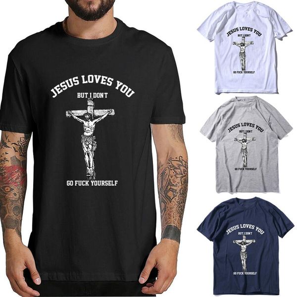

jesus loves you but i don't fvck yourself vintage men's t shirt 5 colors % t shirts for men and sport hooded sweatshirt hoodie