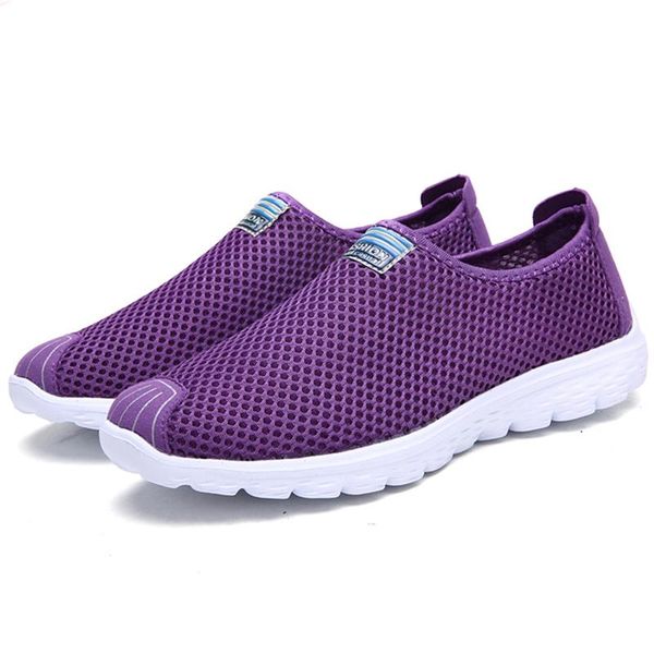 

new fashion solid breathable lovers casual shoes loafers summer network shoes women woman flats, Black