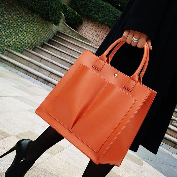 

large capacity lady bag bag, orange individual character one shoulder bag is the portable big that high end lady makes