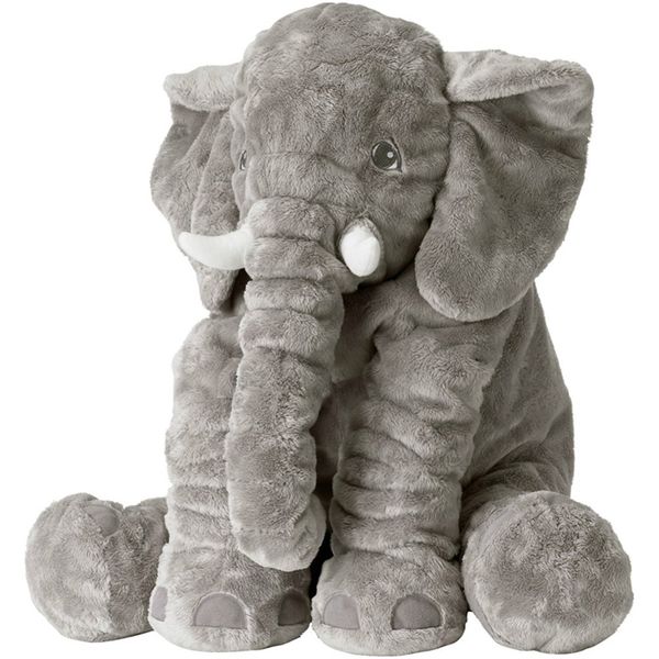 Cartone animato 40 cm grande peluche elefante giocattolo bambini che dormono indietro cuscino farcito cuscino bambola regalo di compleanno per bambini per LJ200914