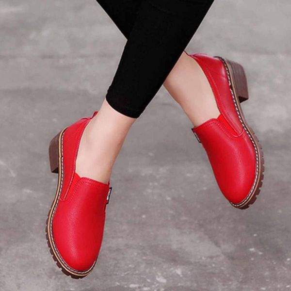 

new women autumn shoes girls waterproof oxford shoes female pu leather lesies causal, Black