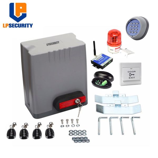 

dc 24v electric sliding gate opener 800kgs left/right opening support solar panel and backup battery