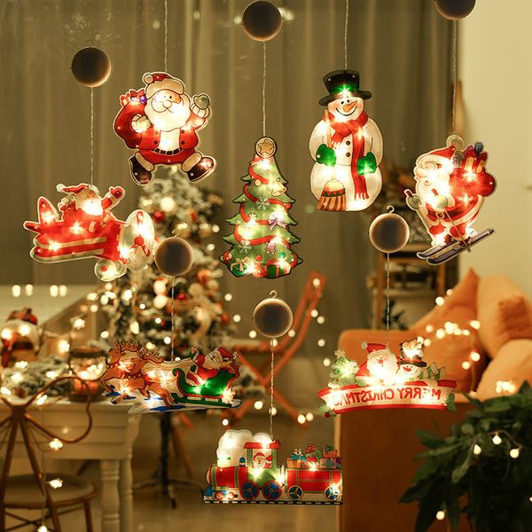 

lights, small colored shop windows, ornaments, daily christmas tree scenes, decorations