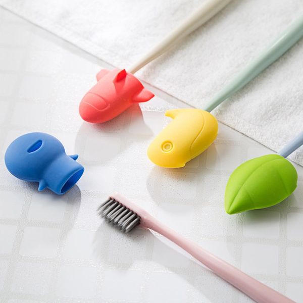 

portable toothbrush cover cartoon designed toothbrush head protector reusable travel toothbrush head caps for home and travel my-inf0657