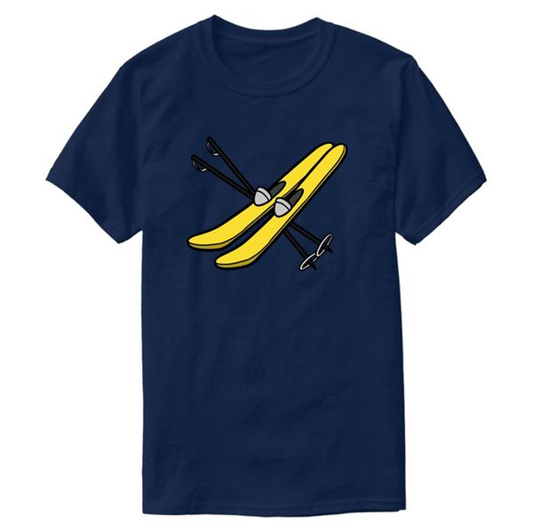 

custom crazy comic skis mit skistöcken tshirt for mens solid color men t shirts tee shirt sport hooded sweatshirt hoodie