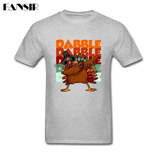 

sport over size dabbing turkey christmas gift leisure tee shirt men man's 100% cotton short sleeve men tshirts guys summer tees