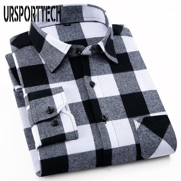 

100% cotton mens plaid flannel shirts slim fit male casual long sleeve shirt soft comfortable breathable man shirts1, White;black