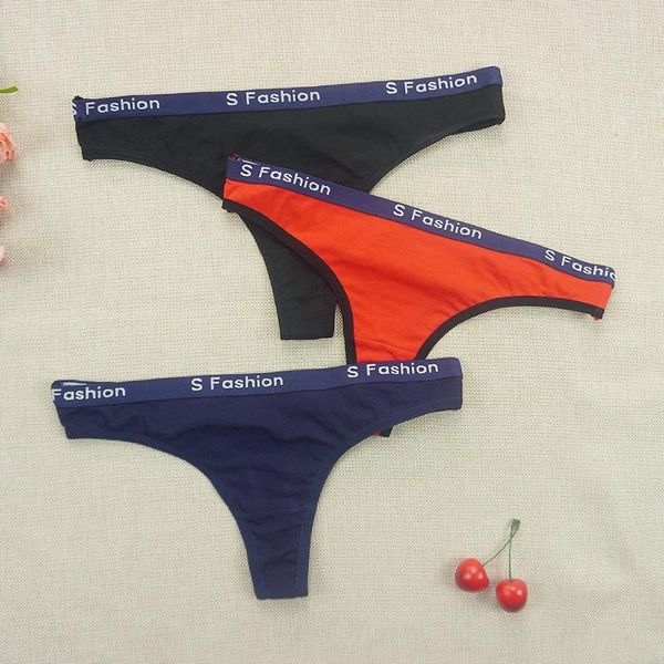 

women's panties 5pcs/lots thong underwear tangas low rise fashion female stringi letter sports t panty wholesale lot, Black;pink