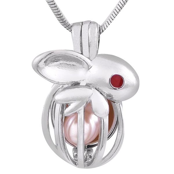 

new design lovely cage pendant pearl gem bead locket pendant mounting diy charms accessory p142, Silver