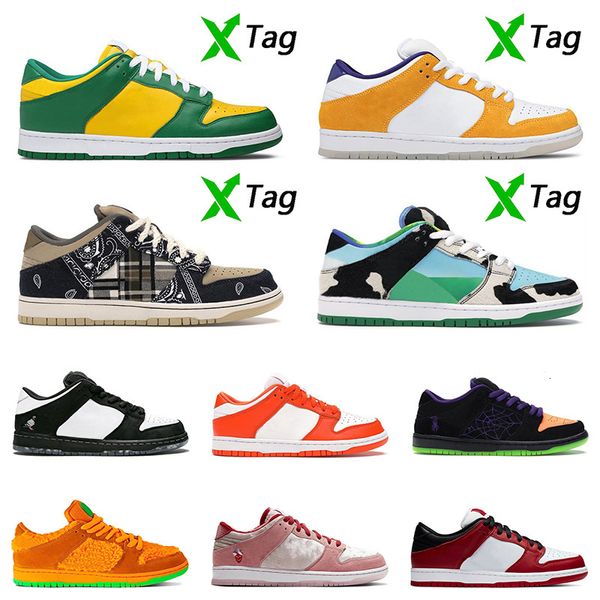 

2020 new arrival stock sb x brazil laser orange men women dunk running shoes night mischief syracuse panda pigeon trainers sport sneakers