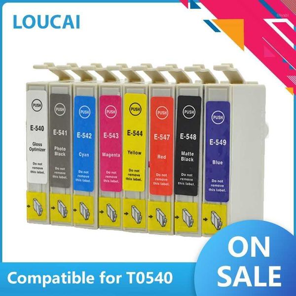 

ink cartridge t0540 t0541 t0542 t0543 t0544 t0547 t0548 t0549 inkjet printer for stylus po r800 r1800 with chip1 cartridges