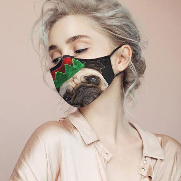 

новый resue рождество печать 25 # дышащий многоцелевой пыли face cover повторное использование маски для лица mascarillas proof маска filtre